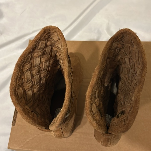 Ugg Lynnea Arroya Weave Chestnut Edgy Clog Ankle Boot - Picture 5 of 8